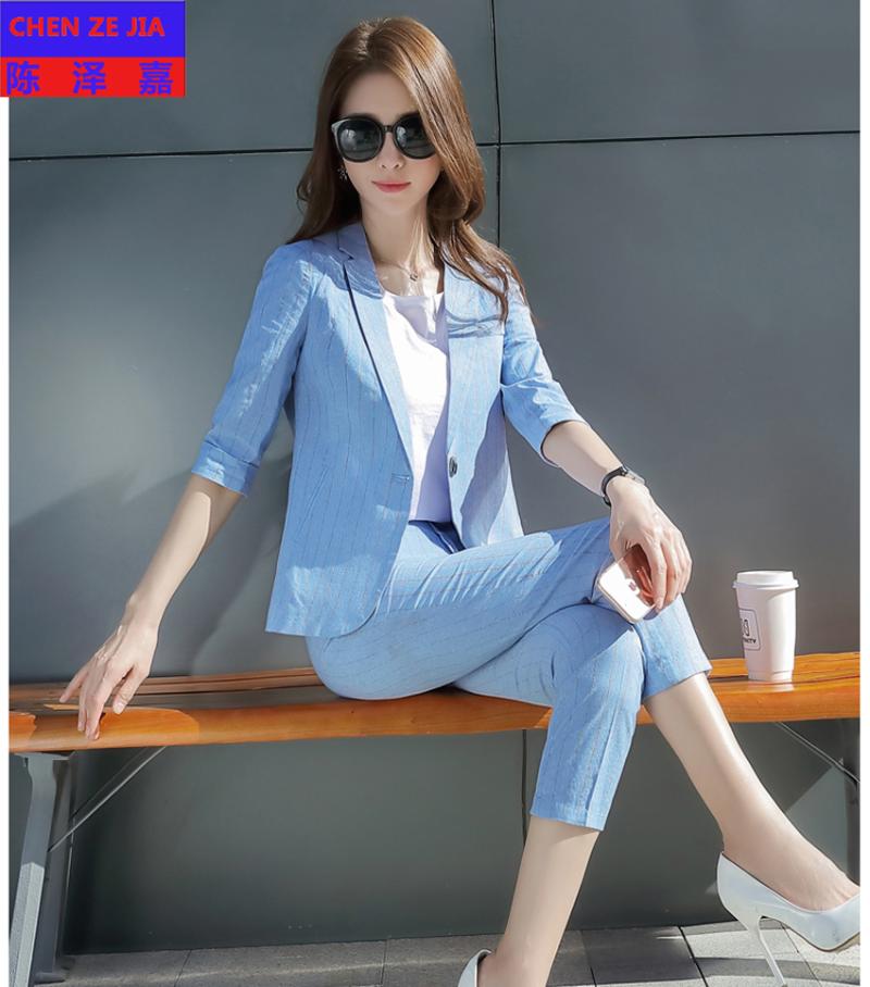 Women's Suits & Blazers Good Quality Women Uniform Half Sleeve Blazer One Button Fashion Slim Colour Light Blue Black Stripe Clothes Size S-, Black top
Women's Suits & Blazers Good Quality Women Uniform Half Sleeve Blazer One Button Fashion Slim Colour Light Blue Black Stripe Clothes Size S-, Black top