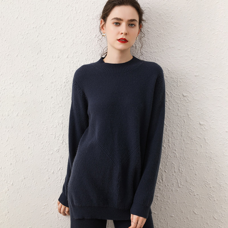 2021 New O-neck Long Sleeves Women's Autumn Winter 100% Cashmere Warm Women Female Thickening Sweater Knitting Jumper 11h4, Ink-blue
2021 New O-neck Long Sleeves Women's Autumn Winter 100% Cashmere Warm Women Female Thickening Sweater Knitting Jumper 11h4, Ink-blue
