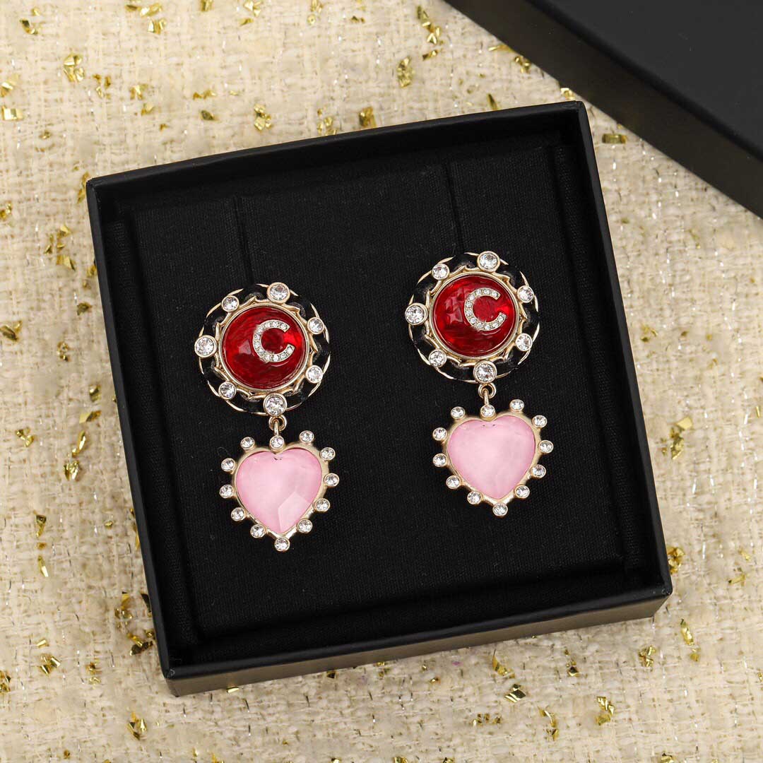 2021 Luxury quality round and heart shape Drop earring with diamond red pink color for women wedding jewelry gift have box stamp PS3312A, Golden
2021 Luxury quality round and heart shape Drop earring with diamond red pink color for women wedding jewelry gift have box stamp PS3312A, Golden