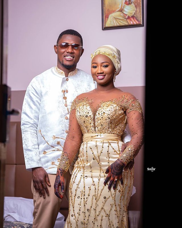 Plus Size Arabic Aso Ebi Gold Luxurious Mermaid Prom Dresses Beaded Sequins Sheer Neck Evening Formal Party Second Reception Gowns Dress ZJ665