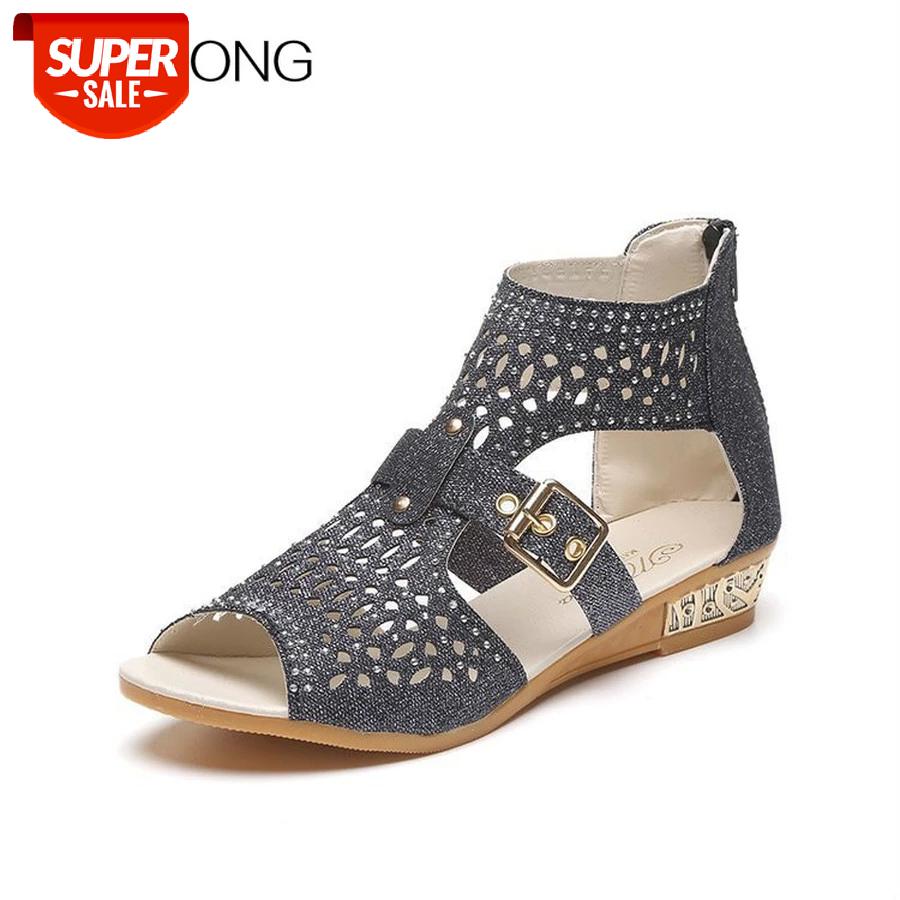 LCIZRONG Sexy Hollow Out Rome Sandals Women Rhinestone Bling Summer Beach Wedges Sandals for Woman Ladies Peep Toe Shoes #n55J, Black
LCIZRONG Sexy Hollow Out Rome Sandals Women Rhinestone Bling Summer Beach Wedges Sandals for Woman Ladies Peep Toe Shoes #n55J, Black