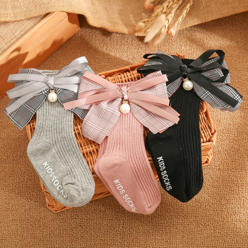 Socks 2022 Kids Spring Autumn Girls Plaid Bowknot Letter Print Medium Tube Anti-Slip Ribbed Stocking 0-3 Years
Socks 2022 Kids Spring Autumn Girls Plaid Bowknot Letter Print Medium Tube Anti-Slip Ribbed Stocking 0-3 Years