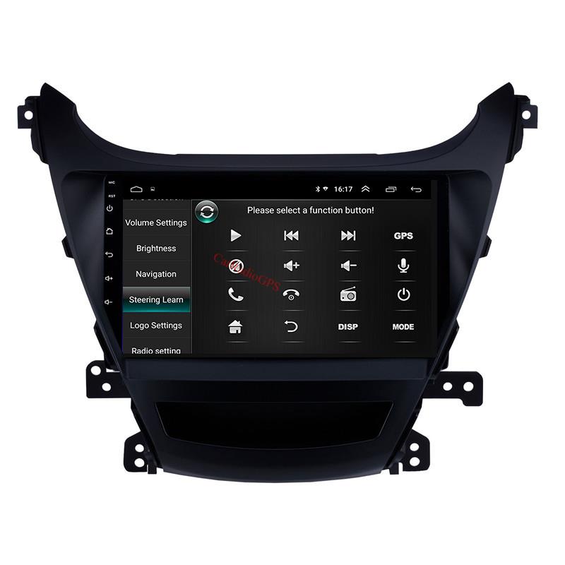 car dvd Stereo Player for Hyundai Elantra 2014-2016 with Music USB support DAB SWC DVR 9 Inch Android 10 Touchscreen GPS Navi