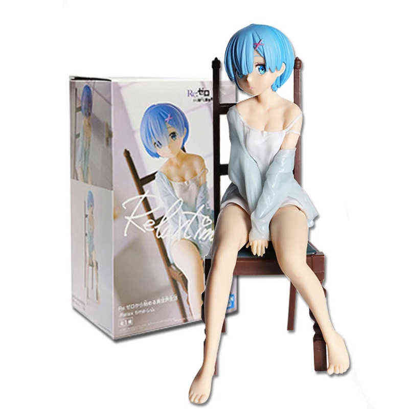 20cm Relax Rem Pajamas Figure Re ZERO Starting Life in Another World Rem Anime Figure Rem Ppajamas Chair Action Figure Toys H1108
20cm Relax Rem Pajamas Figure Re ZERO Starting Life in Another World Rem Anime Figure Rem Ppajamas Chair Action Figure Toys H1108