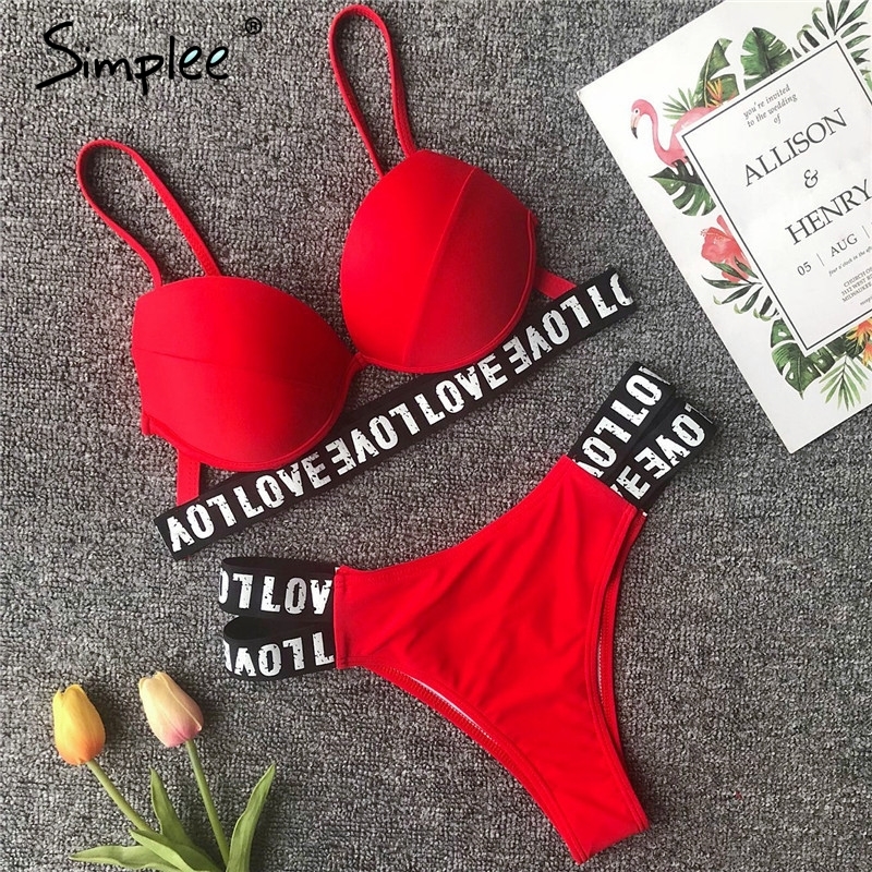 Neon string bikinis mujer Push up swimsuit female Sexy swimwear women bathing suit Green bathers Summer beach wear 210305