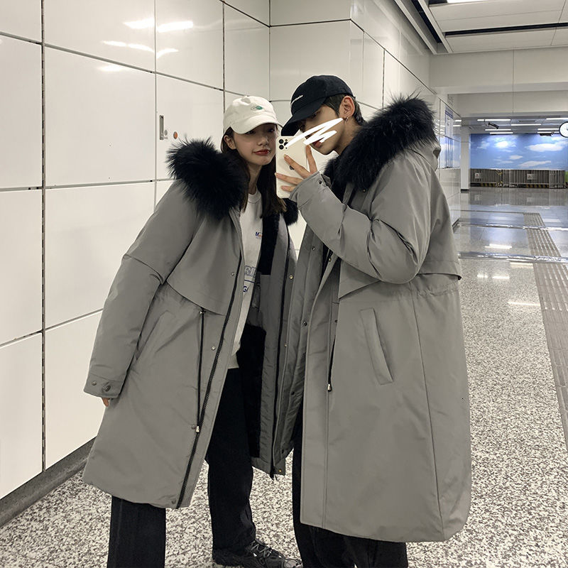 2021 New Winter Long Men's Parka Warm Fashion Fur Collar Hooded Coat Men Clothes Streetwear Wild Loose Couple Cotton Thick Jacket Nlgn, Gray
2021 New Winter Long Men's Parka Warm Fashion Fur Collar Hooded Coat Men Clothes Streetwear Wild Loose Couple Cotton Thick Jacket Nlgn, Gray
