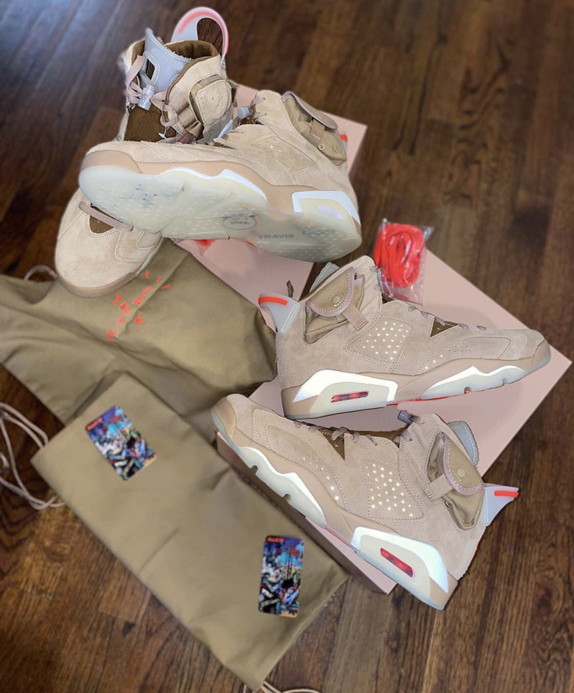 2021 Release Authentic Travis Scott x 6 British Khaki Shoes 6S Sail Bright Crimson Cactus Jack Medium Olive Low GLOW IN THE DARK Men Snkears
2021 Release Authentic Travis Scott x 6 British Khaki Shoes 6S Sail Bright Crimson Cactus Jack Medium Olive Low GLOW IN THE DARK Men Snkears