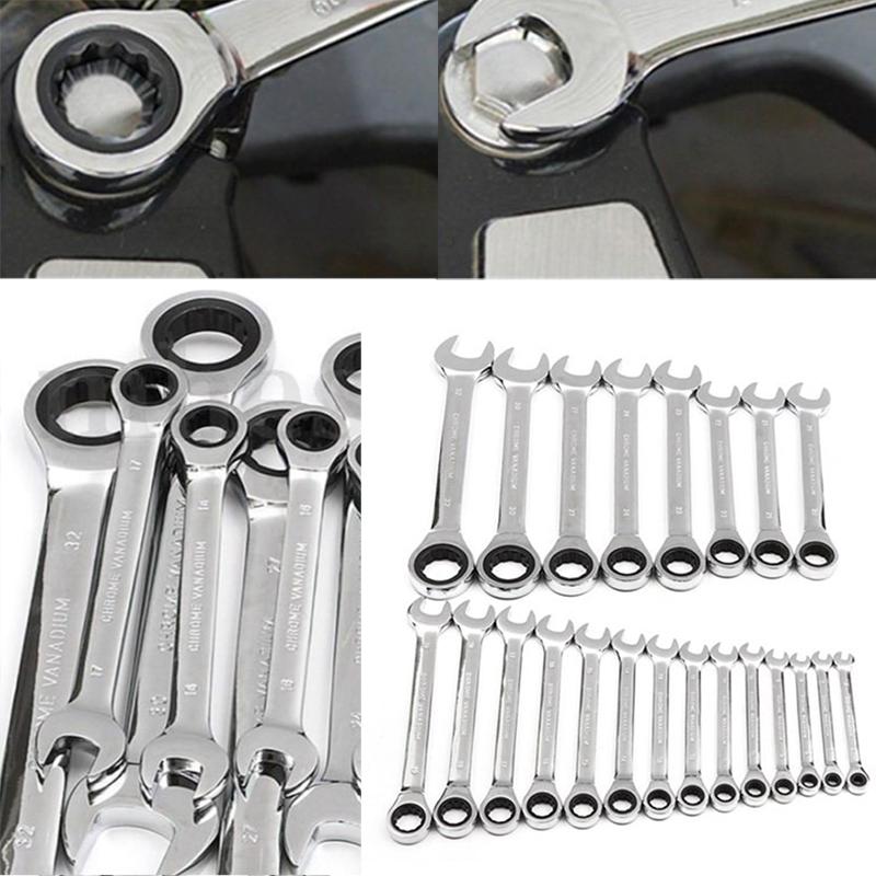 Hand Tools 8mm / 10mm Chrome Vanadium Steel Metric Fixed Head Ratchet Spanner Gear Wrench Open End & Ring Nut Mirror Polished
Hand Tools 8mm / 10mm Chrome Vanadium Steel Metric Fixed Head Ratchet Spanner Gear Wrench Open End & Ring Nut Mirror Polished