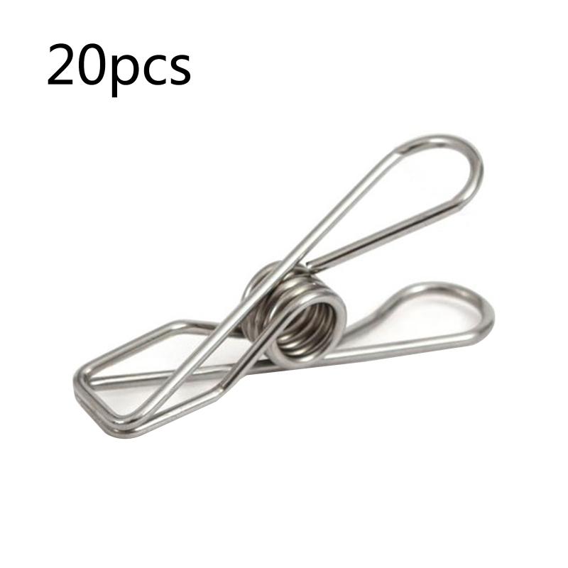 20 Pcs Multipurpose Windproof Clothespin Stainless Steel Marine Grade Durable Pegs Metal Hanging Clips for Clothes Towels Socks
20 Pcs Multipurpose Windproof Clothespin Stainless Steel Marine Grade Durable Pegs Metal Hanging Clips for Clothes Towels Socks