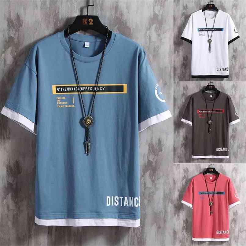 Casual men's T-shirt Summer Print Letter Hip Hop Harajuku Tshirt Female Punk Style Streetwear Short sleeve T Shirt men 210707, Blue
Casual men's T-shirt Summer Print Letter Hip Hop Harajuku Tshirt Female Punk Style Streetwear Short sleeve T Shirt men 210707, Blue
