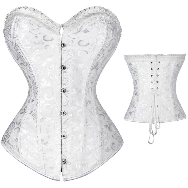 Bustiers & Corsets Women' Steampunk Spiral Steels Boned Corset Sexy Jacquard Overbust Corselet And Waist Cincher Shapewear Plus Size, Black
Bustiers & Corsets Women' Steampunk Spiral Steels Boned Corset Sexy Jacquard Overbust Corselet And Waist Cincher Shapewear Plus Size, Black