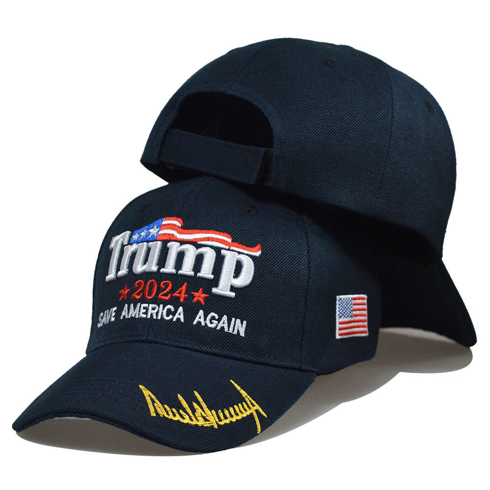 Trump for TRUMP2024 peaked cap baseball caps in the US election, Blue;gray