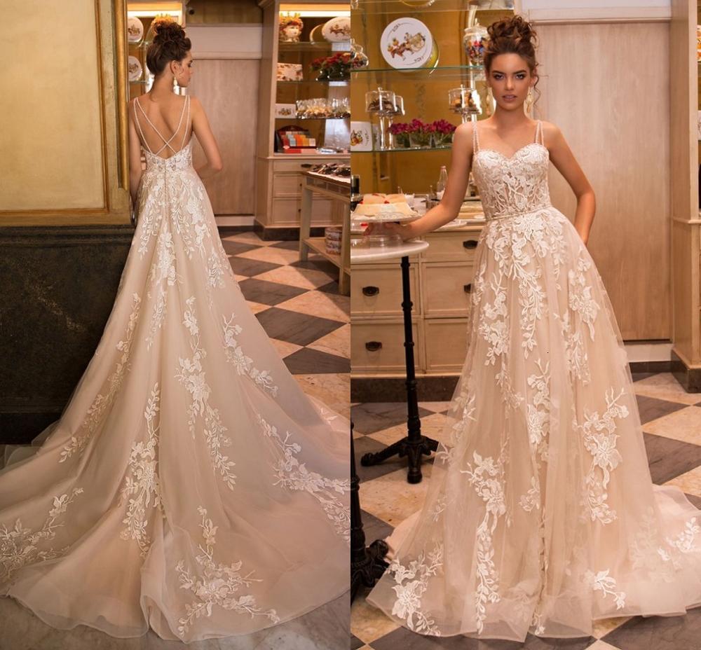 New Champagne Es Boho 2021 Elegant Lace Appliques Bridal Gown Tulle Vintage Wedding Party Vestidos De Mairee Yx61
New Champagne Es Boho 2021 Elegant Lace Appliques Bridal Gown Tulle Vintage Wedding Party Vestidos De Mairee Yx61