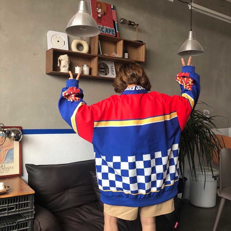 NiceMix Women Trendy Tops New Ins Harajuku Style Flame Printing Loose Sweatshirt Casual Oversize Hoodies Hip-hop Fashion 201212