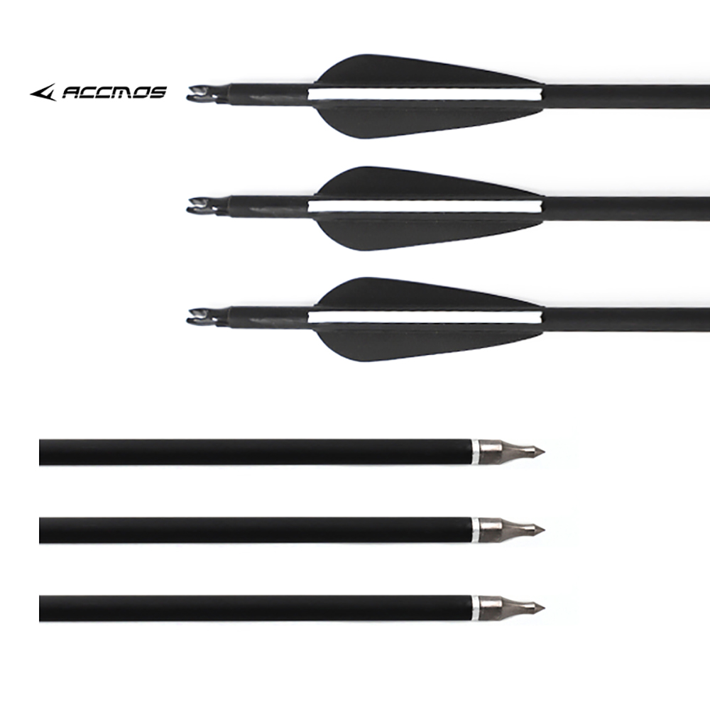 30 inch spine 500 Carbon Arrows with Replaceable Tips ID 6.2mm Archery for Recurve Bow and Compound Bow
30 inch spine 500 Carbon Arrows with Replaceable Tips ID 6.2mm Archery for Recurve Bow and Compound Bow