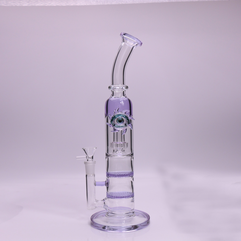 Eyes New Bong Purple glass bongs double Honeycomb perc water bong pipes 13.7inches smoking pipe
Eyes New Bong Purple glass bongs double Honeycomb perc water bong pipes 13.7inches smoking pipe