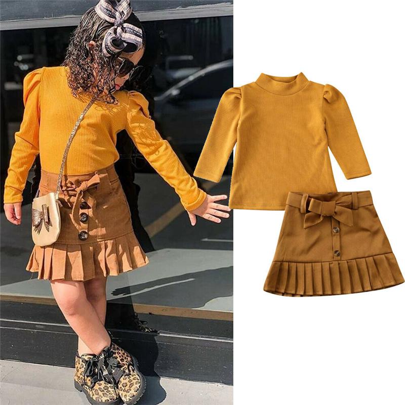 Clothing Sets 1-5Y Toddler Kids Baby Girls Clothes Long Sleeve Pullover Sweater Tops Button Sashes Pleated Skirts 2pcs Children Outfits, White
Clothing Sets 1-5Y Toddler Kids Baby Girls Clothes Long Sleeve Pullover Sweater Tops Button Sashes Pleated Skirts 2pcs Children Outfits, White