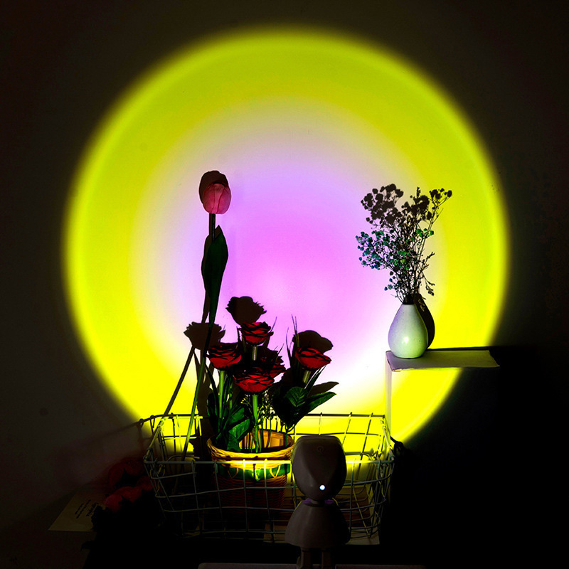 Astronaut USB Powered Light 360 Robot Lighting LED Projector Night Lights Rainbow Sunset Lamp Selfie Bedroom