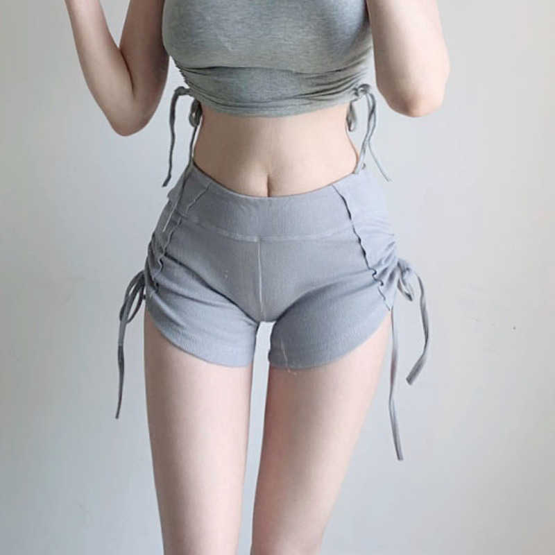 Summer Spirng Fashion Womens Sexy Knitting Elasticity Europe Slim Drawstring Tops Shorts Girl Female E211 210603, Black shorts
Summer Spirng Fashion Womens Sexy Knitting Elasticity Europe Slim Drawstring Tops Shorts Girl Female E211 210603, Black shorts