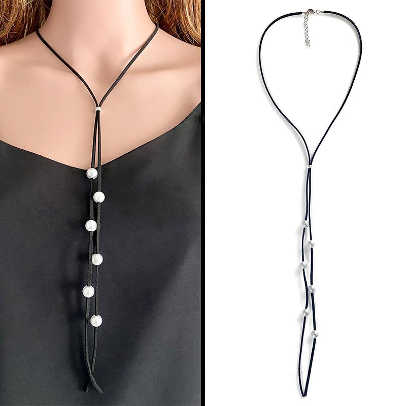 Pendant Necklaces Western Cowboy Turquoise Pearl Leather Rope Necklace Bohemian Casual Quality Simple Trendy Statement For Women 
Pendant Necklaces Western Cowboy Turquoise Pearl Leather Rope Necklace Bohemian Casual Quality Simple Trendy Statement For Women