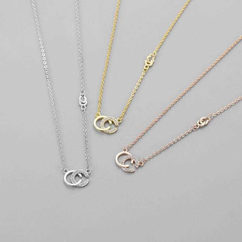 Necklace Double Letter Necklace Flash Diamond Gold Necklace Letter Simple Party Jewelry Gift, Silver
Necklace Double Letter Necklace Flash Diamond Gold Necklace Letter Simple Party Jewelry Gift, Silver