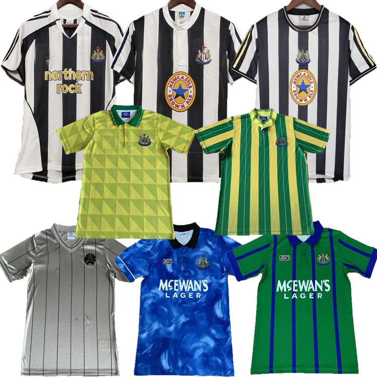 Newcastle Retro soccer jersey 1984 1986 1988 1994 1995 96 97 98 99 2005 2006 2007 Magpies BATTY ASPRILLA BARNES SHEARER Bellamy OWEN UNITED, 1991
Newcastle Retro soccer jersey 1984 1986 1988 1994 1995 96 97 98 99 2005 2006 2007 Magpies BATTY ASPRILLA BARNES SHEARER Bellamy OWEN UNITED, 1991