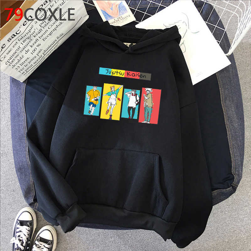 New Japanese Anime Jujutsu Kaisen Hoodies Men Kawaii Cartoon Gojo Satoru Graphic Streetwear Unisex Tops Funny Sweatshirts Male Y0816, Black
New Japanese Anime Jujutsu Kaisen Hoodies Men Kawaii Cartoon Gojo Satoru Graphic Streetwear Unisex Tops Funny Sweatshirts Male Y0816, Black