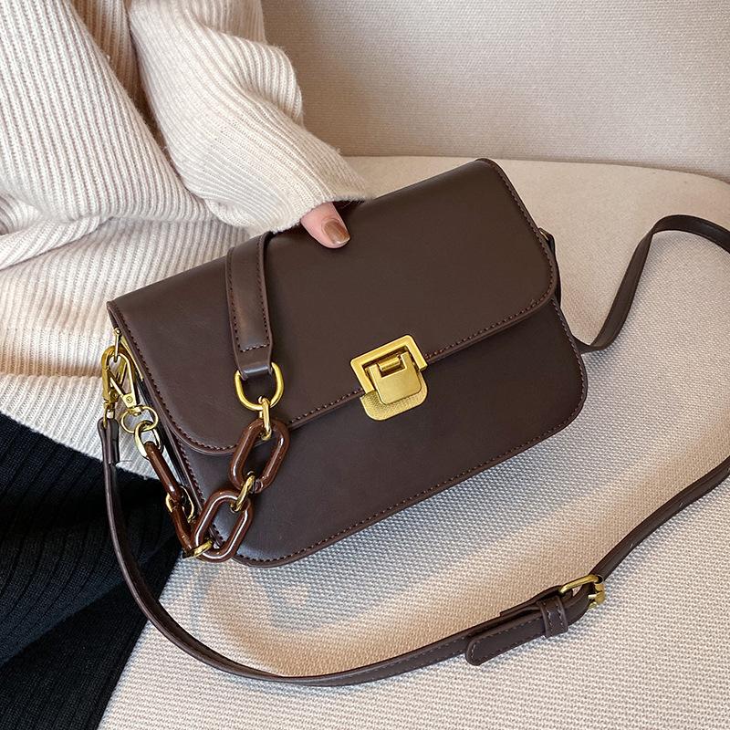 Simple Solid Color Square Crossbody Bag 2021fashion New High-quality Pu Leather Women's Designer Handbag Metal Lock Shoulder Bag, Black
Simple Solid Color Square Crossbody Bag 2021fashion New High-quality Pu Leather Women's Designer Handbag Metal Lock Shoulder Bag, Black