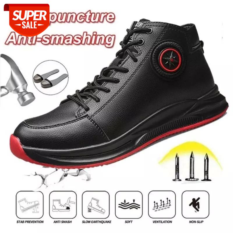 Men Work Shoes With Steel Toe High Top Lace Up Platform Safty Shoes Men Indestructible Anti Smashing Puncture Proof Protective #Jt5N
Men Work Shoes With Steel Toe High Top Lace Up Platform Safty Shoes Men Indestructible Anti Smashing Puncture Proof Protective #Jt5N