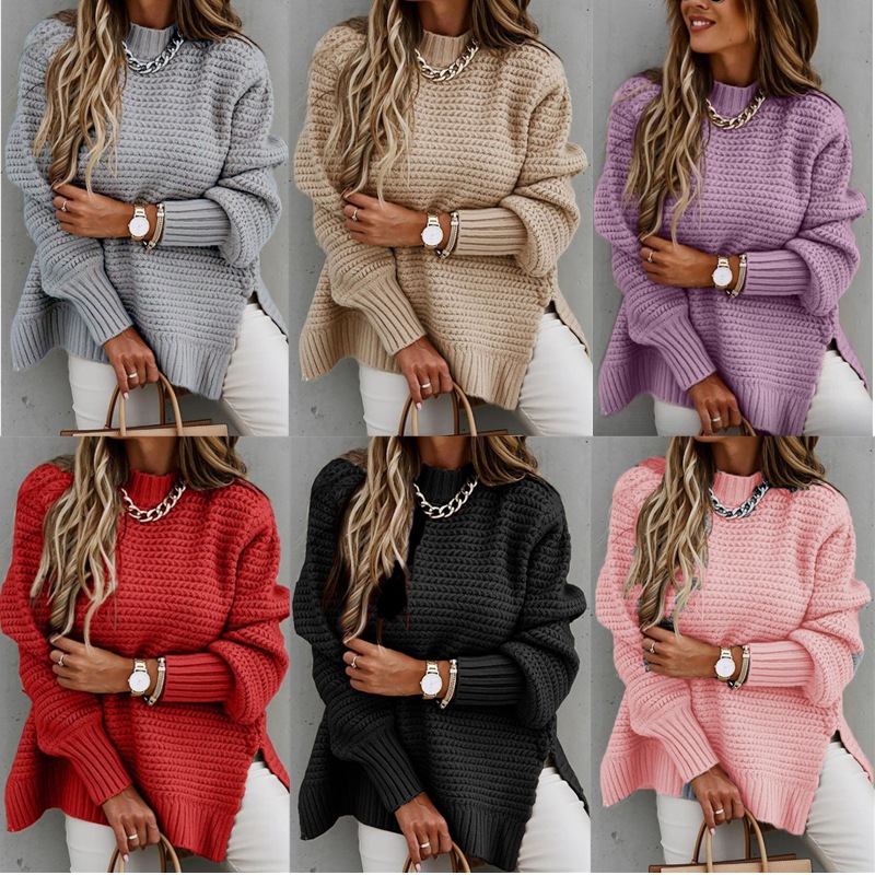 Women's Pullover Sweater Jumper Split Knitted Solid Color Stylish Basic Casual Long Sleeve Sweater Cardigans Round Neck Fall Winter Bla, White;black
Women's Pullover Sweater Jumper Split Knitted Solid Color Stylish Basic Casual Long Sleeve Sweater Cardigans Round Neck Fall Winter Bla, White;black