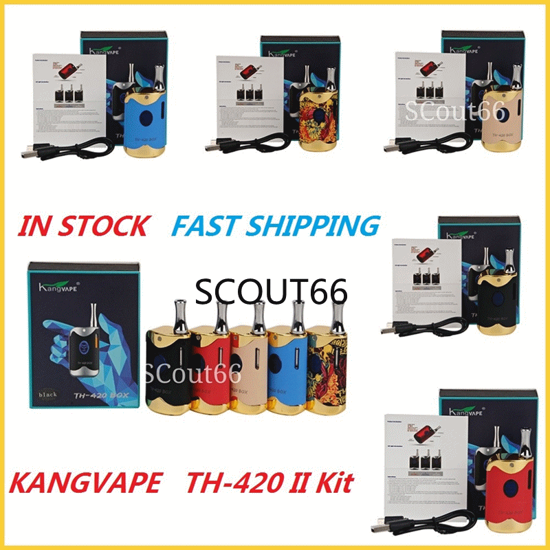 100% Original Kangvape TH420 II Starter Kit With 650 mAh Battery TH-420 2 Vape Box Mod For Thick Oil Cartridge Atomizer, Mix
100% Original Kangvape TH420 II Starter Kit With 650 mAh Battery TH-420 2 Vape Box Mod For Thick Oil Cartridge Atomizer, Mix