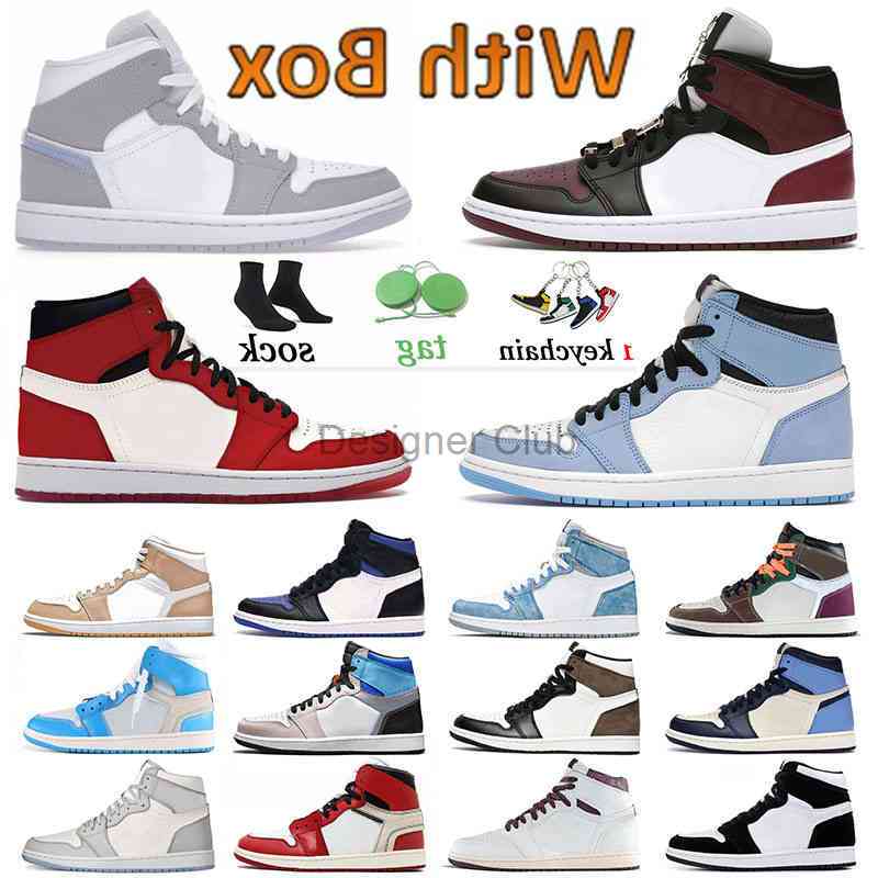 With Box Air Jorden 1 shoes 1s Basketball Shoes Men Trainers University Blue Off Burgundy Crush High OG Dark Mocha Women Sports Sneakers, With og box
With Box Air Jorden 1 shoes 1s Basketball Shoes Men Trainers University Blue Off Burgundy Crush High OG Dark Mocha Women Sports Sneakers, With og box