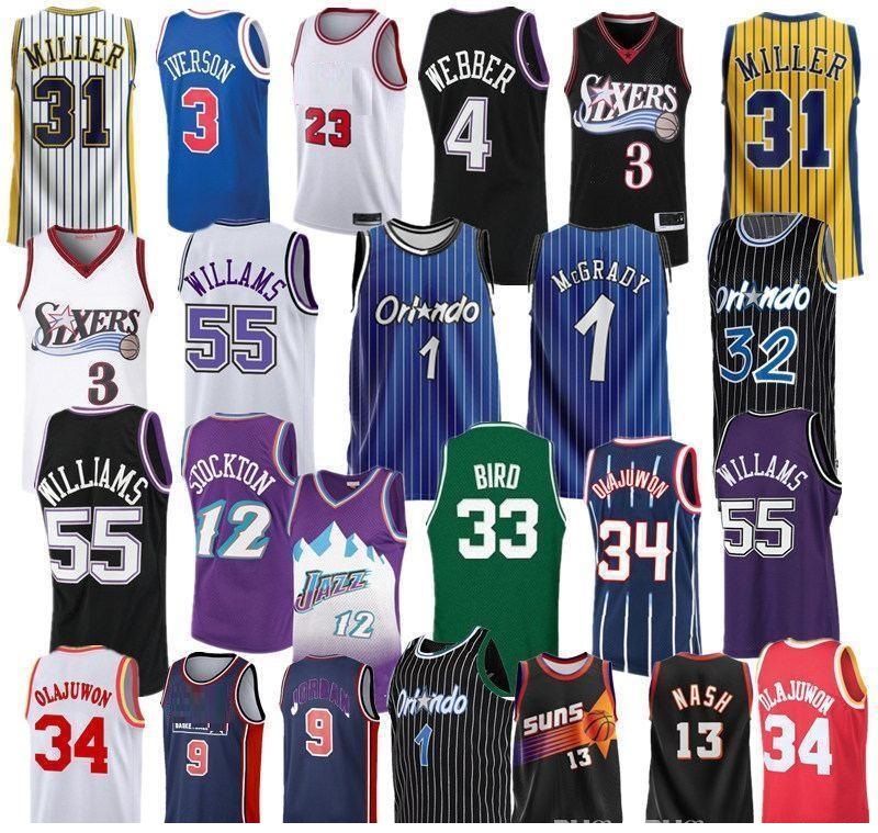 NCAA 2020 Trae 11 Mens Jersey Mesh 23 Michael Scottie 33 Pippen Jersey Dennis 91 Rodma Jerseys MJ 1996 Bull