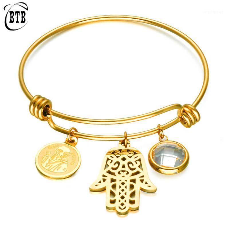 Wholesale Charm Golden Hand Of Muslim Stainless Steel Adjustable Size Bangles For Women Jewelry Gifts Bangle
Wholesale Charm Golden Hand Of Muslim Stainless Steel Adjustable Size Bangles For Women Jewelry Gifts Bangle