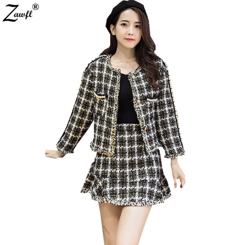 ZAWFL runway designer high quality elegant formal purebliss tweed suit women 210525, Gray
ZAWFL runway designer high quality elegant formal purebliss tweed suit women 210525, Gray