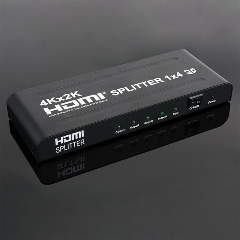 Audio Cables & Connectors Dhl Or Fedex 50pcs Full HD 1X4 Splitter Switch 1 In 4 Output 4K*2K 3D Video Converter Adapter For PS4 DVD Pla