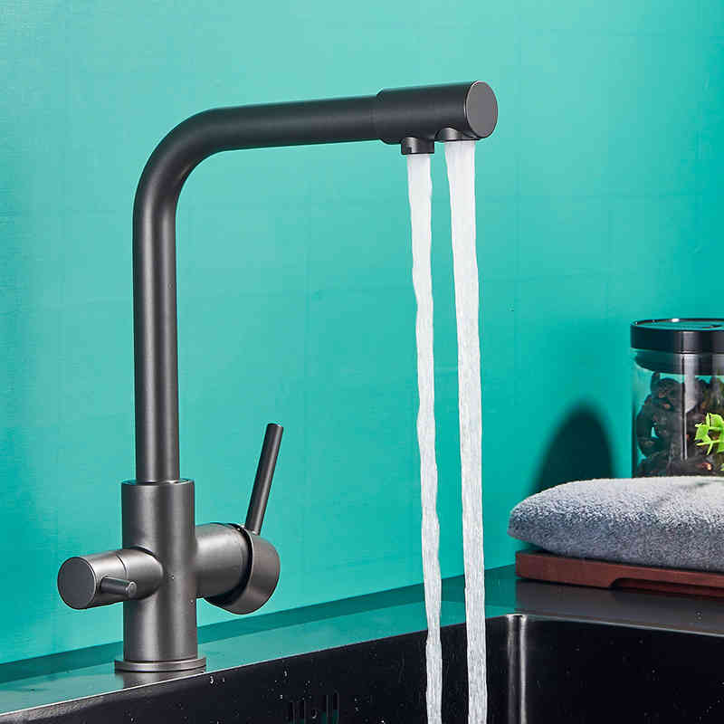 Kitchen Faucets Black Grey Waterfilter Tap Mixer Drinking Filter Faucet Sink Hot Cold for Yqny
Kitchen Faucets Black Grey Waterfilter Tap Mixer Drinking Filter Faucet Sink Hot Cold for Yqny