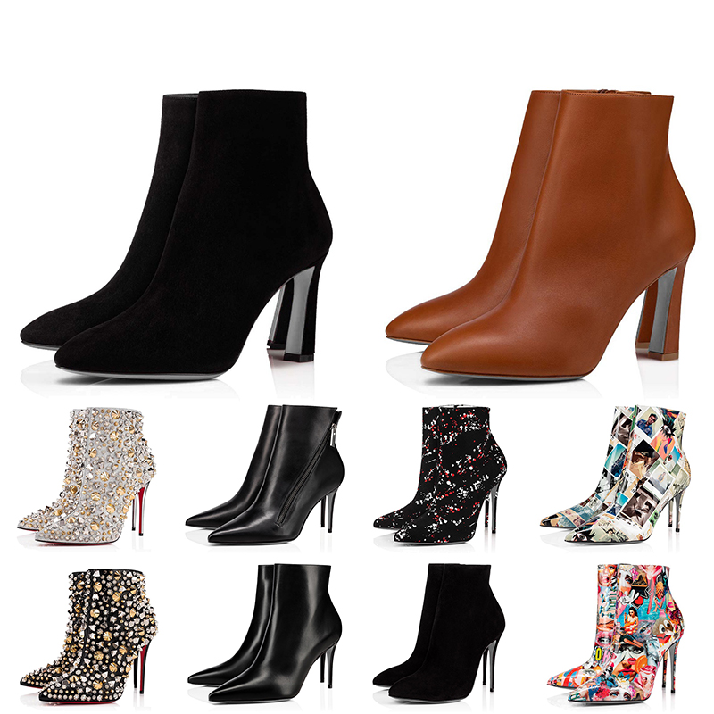 Christians Brand Women Red Bottoms High Heels Designer Boots Genuine Leather Lady Loubotins Half Ankle Boot Knee Wedding Party Dress Shoes L, Black
Christians Brand Women Red Bottoms High Heels Designer Boots Genuine Leather Lady Loubotins Half Ankle Boot Knee Wedding Party Dress Shoes L, Black