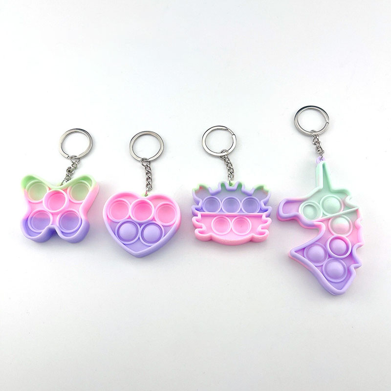 Party Favor Fidget Toys Funny Silicone key Chains Push Bubble Kids Toy Children Keychain Stress Reliever Halloween Christmas Other Festive Supplies
Party Favor Fidget Toys Funny Silicone key Chains Push Bubble Kids Toy Children Keychain Stress Reliever Halloween Christmas Other Festive Supplies