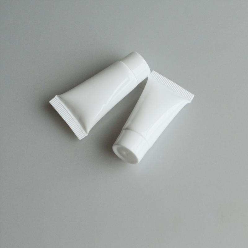 5 pcs Spiral Flat Cap Bottle 5ml Empty Portable Travel Tube White Hose Lotion Bottle Cosmetic Container