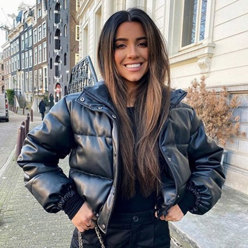 Women Warm PU Leather Down Coats Winter Fashion Trend Thicken Short Puff Jacket Designer Wholesale New Female Casual Bread Puffer Jackets, Khaki
Women Warm PU Leather Down Coats Winter Fashion Trend Thicken Short Puff Jacket Designer Wholesale New Female Casual Bread Puffer Jackets, Khaki