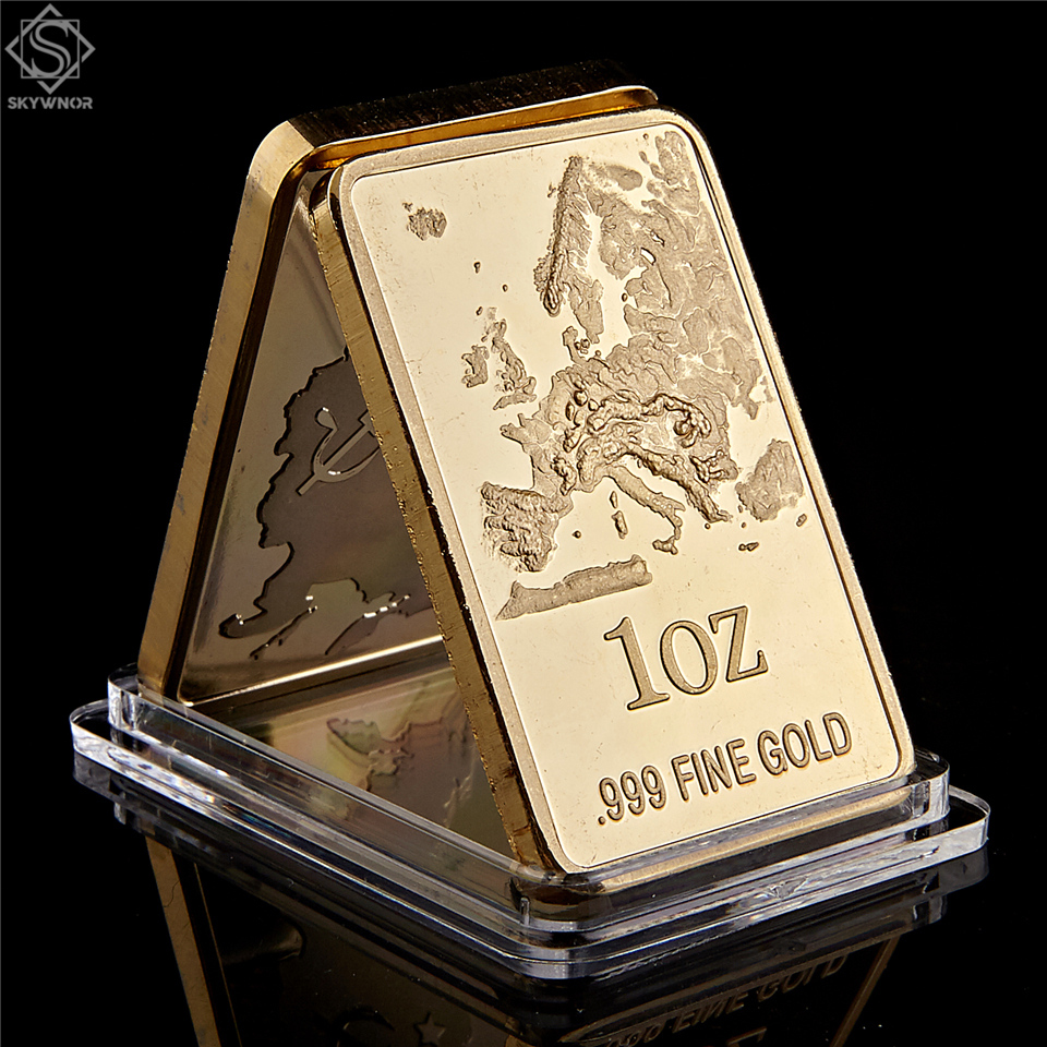5pcs/Lot European Map Arts and Crafts Replica Gold Bar 1 OZ 999 Fine Commemorative Coin Collection Souvenir Metal Art
5pcs/Lot European Map Arts and Crafts Replica Gold Bar 1 OZ 999 Fine Commemorative Coin Collection Souvenir Metal Art