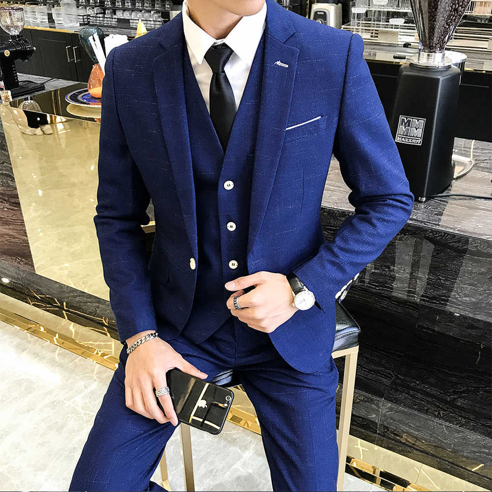 Men's Suits & Blazers Male Autumn rhombus listras unique breasted suit British style boutique three pieces joint wedding s for man S84Q, White;black
Men's Suits & Blazers Male Autumn rhombus listras unique breasted suit British style boutique three pieces joint wedding s for man S84Q, White;black