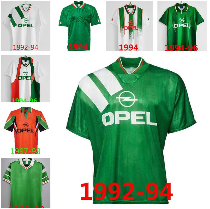 Ireland Retro soccer jerseys KEANE 1988 1990 1992 1994 1995 1996 1997 1998 Irish MCGRATH football shirt Republic of Irelands National Team football Jersey World cup, 1990-93
Ireland Retro soccer jerseys KEANE 1988 1990 1992 1994 1995 1996 1997 1998 Irish MCGRATH football shirt Republic of Irelands National Team football Jersey World cup, 1990-93