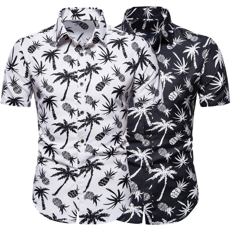 Men's Casual Shirts Men Shirt Summer Print Short Sleeve Top Blouse Brand Clothing Hawaiian Style 2021 Camisa Masculina, White;black
Men's Casual Shirts Men Shirt Summer Print Short Sleeve Top Blouse Brand Clothing Hawaiian Style 2021 Camisa Masculina, White;black