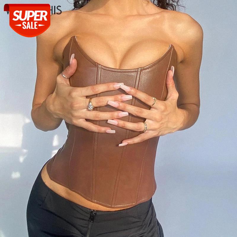 WannaThis Faux Leather Tank Top Women Slim Strapless Sexy Top Backless Off Shoulder Ladies Summer Casual Elegant Crop Tops #Au2Z, White
WannaThis Faux Leather Tank Top Women Slim Strapless Sexy Top Backless Off Shoulder Ladies Summer Casual Elegant Crop Tops #Au2Z, White
