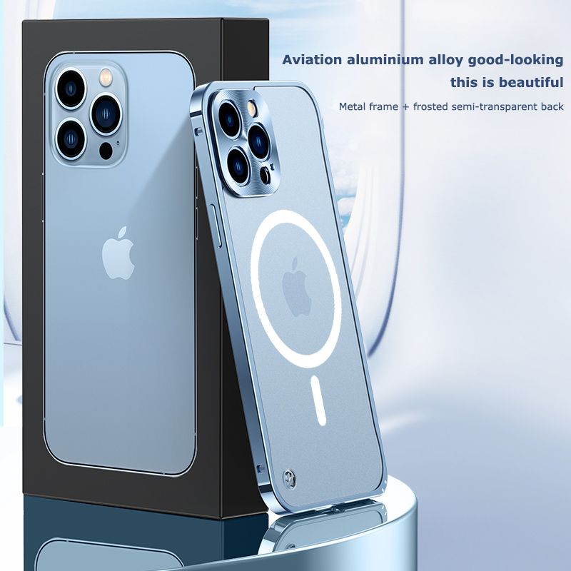 Luxurious Aluminium Alloy Phone Cases For iphone 11 13 12 Pro Max 12pro 13promax 11Promax 11Pro Metal Cover For Magsafe Magnetic Wireless Charging, Black-no magnetic attraction
Luxurious Aluminium Alloy Phone Cases For iphone 11 13 12 Pro Max 12pro 13promax 11Promax 11Pro Metal Cover For Magsafe Magnetic Wireless Charging, Black-no magnetic attraction