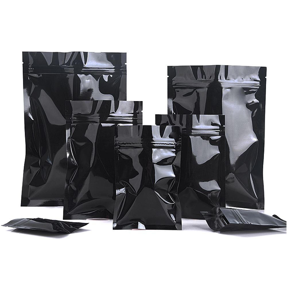 100Pcs Black Zip Lock Aluminum Foil Mylar Bag Heat Seal Resealable Self Seal Food Coffee Tea Snack Storage Packaging Pouches
100Pcs Black Zip Lock Aluminum Foil Mylar Bag Heat Seal Resealable Self Seal Food Coffee Tea Snack Storage Packaging Pouches