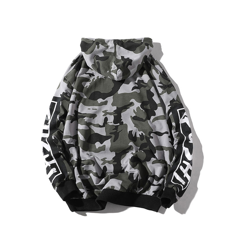 Camouflage Camo Hoodie Men Letters Print Hip Hop Streetwear Spring Autumn Coat Hooded Hoodies Sweatshirts Plus Size M 4XL 5XL 201020
