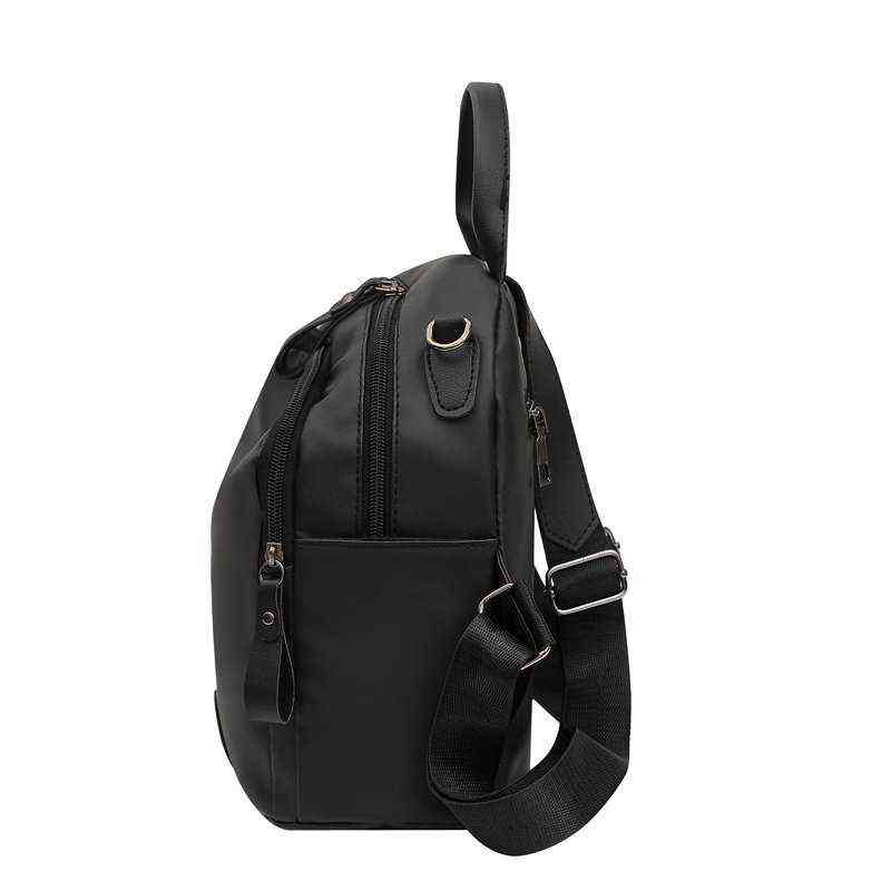 Fashion Small Backpack Women New Oxford Cloth Collocation PU Leather Solid Color Simple Casual Ladies Bagpack Mochila Sac dos Y1105